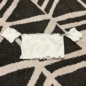 White Crop top